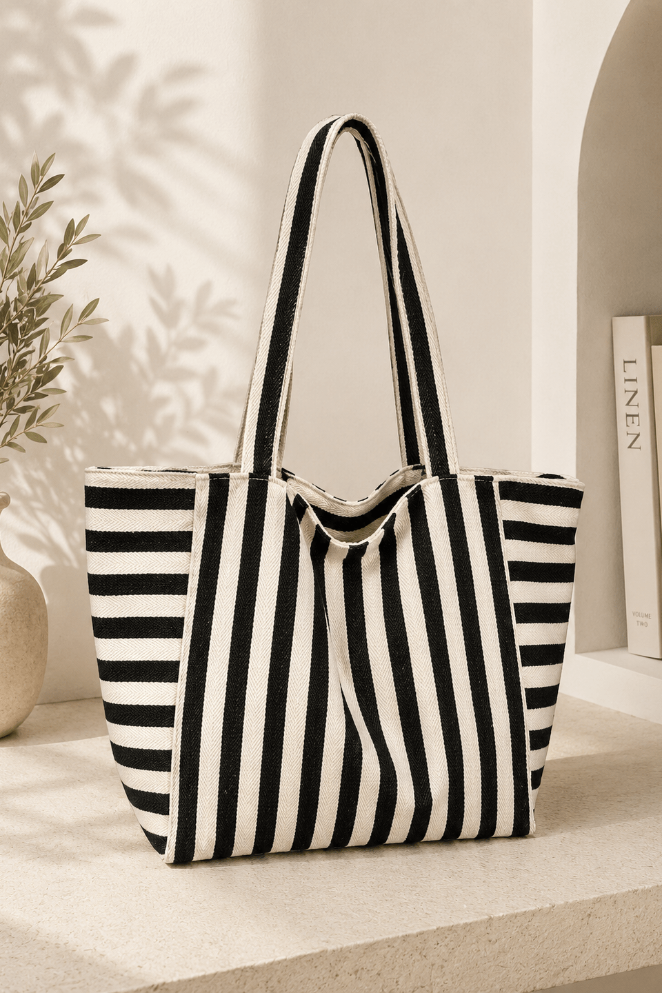 Canvas Black Tote Bag - KC Essentials Lebanon