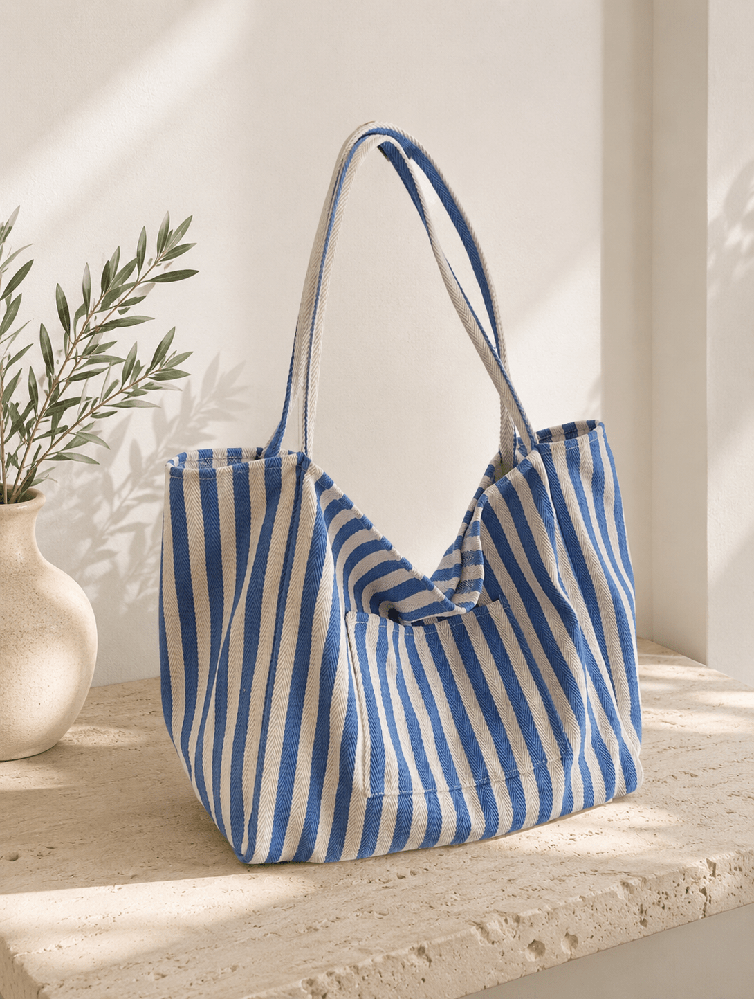 Canvas Blue Tote Bag - KC Essentials Lebanon