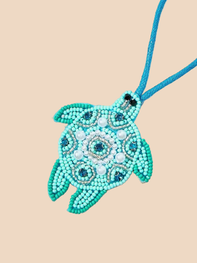 Handmade Blue Sea Turtlle Charm - KC Essentials Lebanon